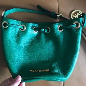 Green Michael Kors Crossbody Bag